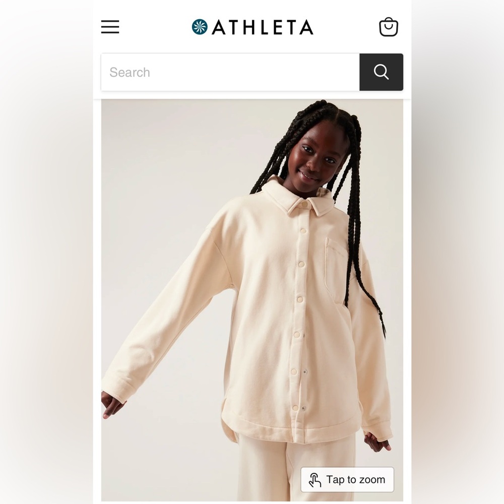 Athleta Girl RetroActive Oversized Shacket